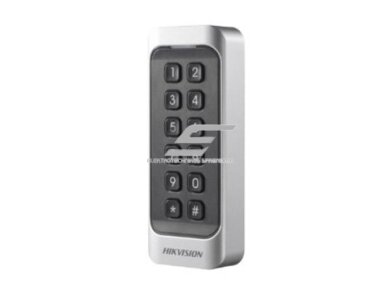 EM kortelių skaitytuvas su klaviatūra | 12VDC | 115x44x22mm | IP65 | sidabrinis/juodas | Hikvision | DS-K1107AEK EM kortelių skaitytuvas su klaviatūra | 12VDC | 115x44x22mm | IP65 | sidabrinis/juodas | Hikvision | DS-K1107AEK