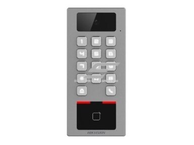 Antivandalinis M1/DESfire kortelių skaitytuvas su klaviatūra ir kamera | 2MP | 12-24VDC | 177x81x26,1mm | Wi-Fi | Bluetooth | IP65 | sidabrinis | Hikvision | DS-K1T502DBWX-C Antivandalinis M1/DESfire kortelių skaitytuvas su klaviatūra ir kamera | 2MP | 12-24VDC | 177x81x26,1mm | Wi-Fi | Bluetooth | IP65 | sidabrinis | Hikvision | DS-K1T502DBWX-C