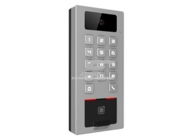Antivandalinis | biometrinia pirštų atspaudų ir M1/DESfire kortelių skaitytuvas su klaviatūra | su kamera | 2MP | 12-24VDC | 177x81x26,1mm | Wi-Fi | Bluetooth | IP65 | sidabrinis | Hikvision | DS-K1T502DBFWX-C Antivandalinis | biometrinia pirštų atspaudų ir M1/DESfire kortelių skaitytuvas su klaviatūra | su kamera | 2MP | 12-24VDC | 177x81x26,1mm | Wi-Fi | Bluetooth | IP65 | sidabrinis | Hikvision | DS-K1T502DBFWX-C