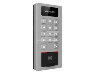 Antivandalinis | biometrinis pirštų atspaudų ir M1/DESfire kortelių skaitytuvas su klaviatūra | 12-24VDC | 177x81x26,1mm | Wi-Fi | Bluetooth | IP65 | sidabrinis | Hikvision | DS-K1T502DBFWX Antivandalinis | biometrinis pirštų atspaudų ir M1/DESfire kortelių skaitytuvas su klaviatūra | 12-24VDC | 177x81x26,1mm | Wi-Fi | Bluetooth | IP65 | sidabrinis | Hikvision | DS-K1T502DBFWX