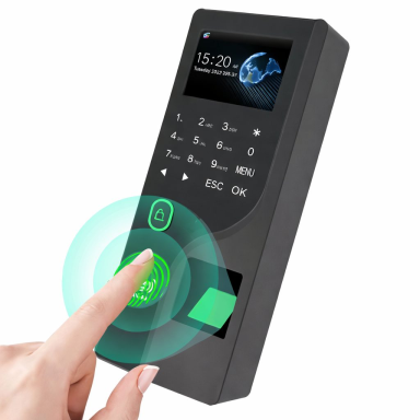 Biometriska piekļuves un darba laika uzskaites kontroles terminālis | pirkstu nospiedums | 187x75x29 mm | Wi-Fi | mākoņsistēma