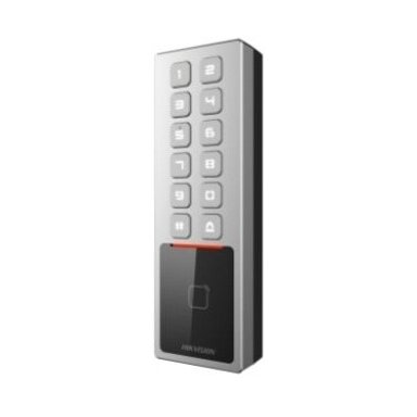 Karti lasītājs ar tastatūru un kameru | 12VDC | Hikvision DS-K1T805EBWX Karti lasītājs ar tastatūru un kameru | 12VDC | Hikvision DS-K1T805EBWX