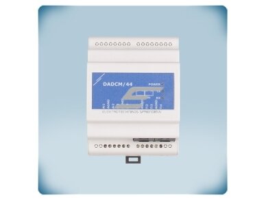 Analoginio signalo į Modbus RTU keitiklis | 4 įėjimai 0-10VDC/0-20mA/PWM + 4 PT500/PT1000 | 24VDC PoM | DIN bėgelis | IP30 | Sentera Controls | DADCM-44 1