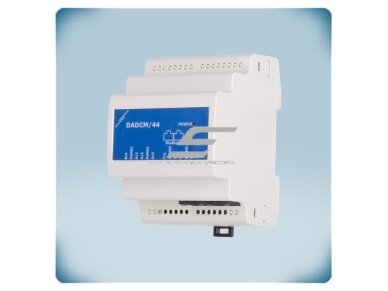 Analoginio signalo į Modbus RTU keitiklis | 4 įėjimai 0-10VDC/0-20mA/PWM + 4 PT500/PT1000 | 24VDC PoM | DIN bėgelis | IP30 | Sentera Controls | DADCM-44 2