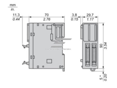 Skaitmeninis įvesties išplėtimo modulis | 32 įėjimai | 24VDC | HE10 | Modicon TM3 | TM3DI32K | Schneider Electric 3