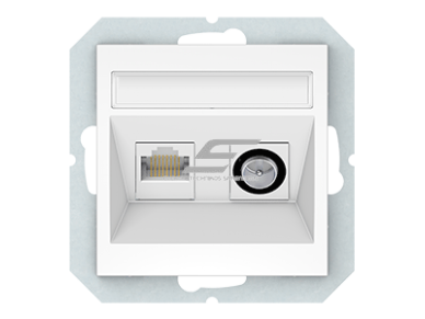Antenos ir kompiuterio lizdas | TV+RJ45 | potinkinis | IP20 | baltas | Vilma | QR1000 | TVL/KLRJ45-16E2-02 | 4779101118179 Antenos ir kompiuterio lizdas | TV+RJ45 | potinkinis | IP20 | baltas | Vilma | QR1000 | TVL/KLRJ45-16E2-02 | 4779101118179