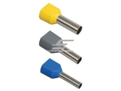 Antgalis laidų užmonolitinimui | dvigubas | izoliuotas | 2x16mm² | 12mm | presuojamas | mėlynas | 100vnt. | 255180 | 8435157313390 Antgalis laidų užmonolitinimui | dvigubas | izoliuotas | 2x16mm² | 12mm | presuojamas | mėlynas | 100vnt. | 255180 | 8435157313390