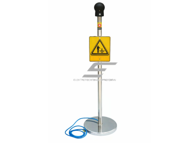 Antistatinis įžeminimo stulpas | žmogaus statinės elektros iškrovimas | 16x16x115 cm | nerūdijantis plienas | pramonei Antistatinis įžeminimo stulpas | žmogaus statinės elektros iškrovimas | 16x16x115 cm | nerūdijantis plienas | pramonei