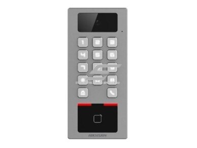 Antivandalinis M1/DESfire kortelių skaitytuvas su klaviatūra ir kamera | 2MP | 12-24VDC | 177x81x26,1mm | Wi-Fi | Bluetooth | IP65 | sidabrinis | Hikvision | DS-K1T502DBWX-C Antivandalinis M1/DESfire kortelių skaitytuvas su klaviatūra ir kamera | 2MP | 12-24VDC | 177x81x26,1mm | Wi-Fi | Bluetooth | IP65 | sidabrinis | Hikvision | DS-K1T502DBWX-C