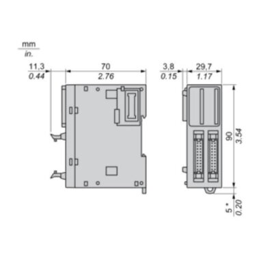 Digitaalsisendite laiendusmoodul | 32 sisendit | 24VDC | HE10 | Modicon TM3 | TM3DI32K | Schneider Electric 3 Digitaalsisendite laiendusmoodul | 32 sisendit | 24VDC | HE10 | Modicon TM3 | TM3DI32K | Schneider Electric 3