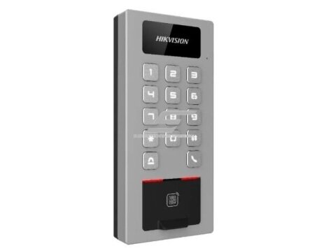 Antivandalinis | biometrinis pirštų atspaudų ir M1/DESfire kortelių skaitytuvas su klaviatūra | 12-24VDC | 177x81x26,1mm | Wi-Fi | Bluetooth | IP65 | sidabrinis | Hikvision | DS-K1T502DBFWX Antivandalinis | biometrinis pirštų atspaudų ir M1/DESfire kortelių skaitytuvas su klaviatūra | 12-24VDC | 177x81x26,1mm | Wi-Fi | Bluetooth | IP65 | sidabrinis | Hikvision | DS-K1T502DBFWX