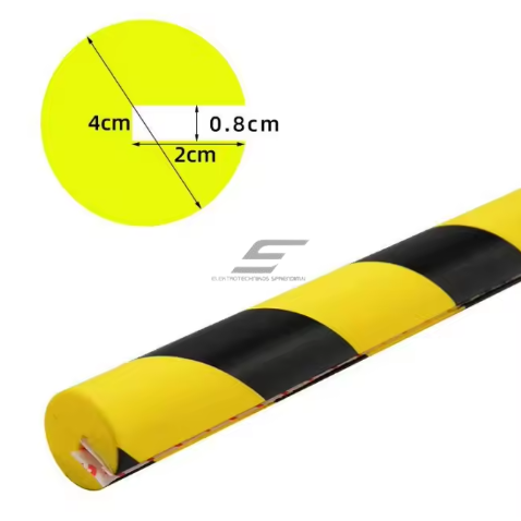 Ochronna listwa narożna | okrągła | 1 m | pianka PU | ochrona przed uderzeniami | 100x4x2x0.8 cm | żółto–czarna | montaż na klej do powierzchni | bezpieczeństwo przemysłowe 1 Ochronna listwa narożna | okrągła | 1 m | pianka PU | ochrona przed uderzeniami | 100x4x2x0.8 cm | żółto–czarna | montaż na klej do powierzchni | bezpieczeństwo przemysłowe 1