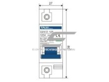 Modulinis apsauginis nuolatinės įtampos automatinis jungiklis saulės moduliams | 1P | 80A | 250VDC | DIN | TAIXI | E1P-DC250V-80A 1 Modulinis apsauginis nuolatinės įtampos automatinis jungiklis saulės moduliams | 1P | 80A | 250VDC | DIN | TAIXI | E1P-DC250V-80A 1
