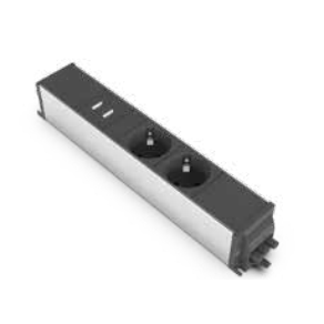 Power socket block | furniture-mounted | 2xSchuko | 2xUSB | GST connection | TEM Power socket block | furniture-mounted | 2xSchuko | 2xUSB | GST connection | TEM