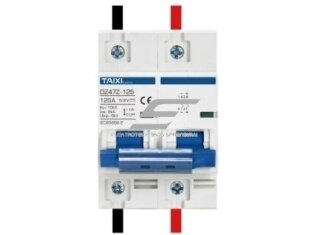 Modulinis apsauginis nuolatinės įtampos automatinis jungiklis saulės moduliams | 2P | 10A | 1000VDC | DIN | TAIXI | E2P-DC1000V-10A