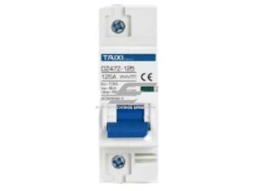 Modulinis apsauginis nuolatinės įtampos automatinis jungiklis saulės moduliams | 1P | 80A | 250VDC | DIN | TAIXI | E1P-DC250V-80A Modulinis apsauginis nuolatinės įtampos automatinis jungiklis saulės moduliams | 1P | 80A | 250VDC | DIN | TAIXI | E1P-DC250V-80A