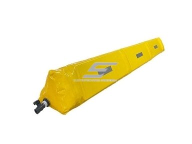 Apsauginė vandens užtvara | barjeras nuo potvynio | užpildoma vandeniu | 1000x300x300mm | PVC | geltona Apsauginė vandens užtvara | barjeras nuo potvynio | užpildoma vandeniu | 1000x300x300mm | PVC | geltona