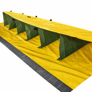 Protective water barrier | flood barrier | self-rising | 1000x1500x300 mm | 0.6 mm PVC | yellow