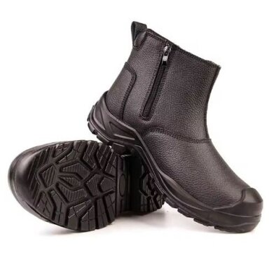 Protective work shoes | leather | with steel toe cap | steel sole | size 36 | black Protective work shoes | leather | with steel toe cap | steel sole | size 36 | black