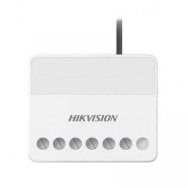 Viedais | Bezvadu divpusējās saziņas releja modulis | Drošības kontrole | Vadības sistēma | 7-24VDC | Hikvision DS-PM1-O1L-WE AX PRO Viedais | Bezvadu divpusējās saziņas releja modulis | Drošības kontrole | Vadības sistēma | 7-24VDC | Hikvision DS-PM1-O1L-WE AX PRO