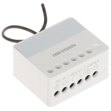 Viedais | Bezvadu divpusējās saziņas releja modulis | Drošības kontrole | Vadības sistēma | 7-24VDC | Hikvision DS-PM1-O1L-WE AX PRO Viedais | Bezvadu divpusējās saziņas releja modulis | Drošības kontrole | Vadības sistēma | 7-24VDC | Hikvision DS-PM1-O1L-WE AX PRO