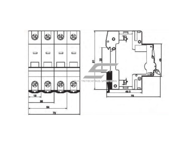 Modulinis apsauginis nuolatinės įtampos automatinis jungiklis saulės moduliams | 2P | 32A | 500VDC | C | 10kA | DIN | MCB-DC | VECAS | HSA3-DC-232500 2 Modulinis apsauginis nuolatinės įtampos automatinis jungiklis saulės moduliams | 2P | 32A | 500VDC | C | 10kA | DIN | MCB-DC | VECAS | HSA3-DC-232500 2