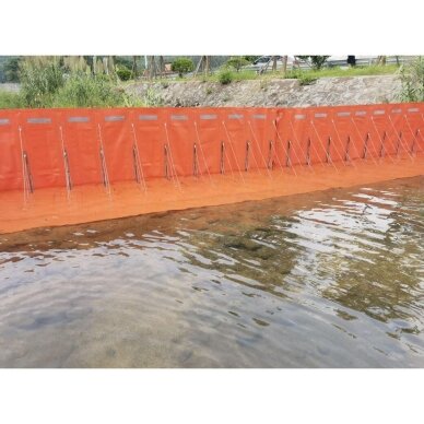 Aizsargbarjera ūdenim | plūdu aizsardzības barjera | 2000x1200x900mm | PVC | oranža 2 Aizsargbarjera ūdenim | plūdu aizsardzības barjera | 2000x1200x900mm | PVC | oranža 2