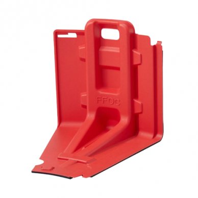 Protective water barrier | flood barrier | curved inward | 660x670x750mm | plastic | red Protective water barrier | flood barrier | curved inward | 660x670x750mm | plastic | red