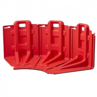 Protective water barrier | flood barrier | curved inward | 660x670x750mm | plastic | red 2 Protective water barrier | flood barrier | curved inward | 660x670x750mm | plastic | red 2