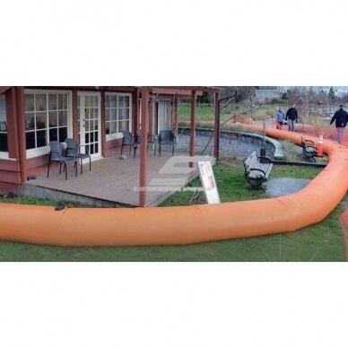 Protective water barrier | flood barrier | water-filled | 10000x1500mm | 1.5mm | PVC | orange 2 Protective water barrier | flood barrier | water-filled | 10000x1500mm | 1.5mm | PVC | orange 2