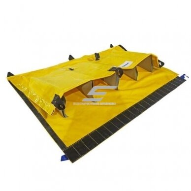 Aizsargbarjera pret ūdeni | plūdu barjera | pašpaceļoša | 15000x1500mm | PVC | dzeltena Aizsargbarjera pret ūdeni | plūdu barjera | pašpaceļoša | 15000x1500mm | PVC | dzeltena