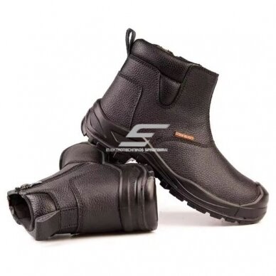 Protective work shoes | leather | with steel toe cap | steel sole | size 38 | black 2