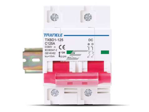 Modulinis apsauginis nuolatinės įtampos automatinis jungiklis saulės moduliams | 2P | 125A | 600VDC | 10kA | DIN | ES-TXBD1-125 2 Modulinis apsauginis nuolatinės įtampos automatinis jungiklis saulės moduliams | 2P | 125A | 600VDC | 10kA | DIN | ES-TXBD1-125 2