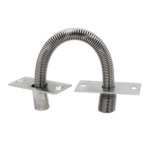 Cable protective spiral | for cable protection between door leaf and frame | stainless steel | Ø6.5 mm | L=131 mm | mounting diameter 15 mm Cable protective spiral | for cable protection between door leaf and frame | stainless steel | Ø6.5 mm | L=131 mm | mounting diameter 15 mm