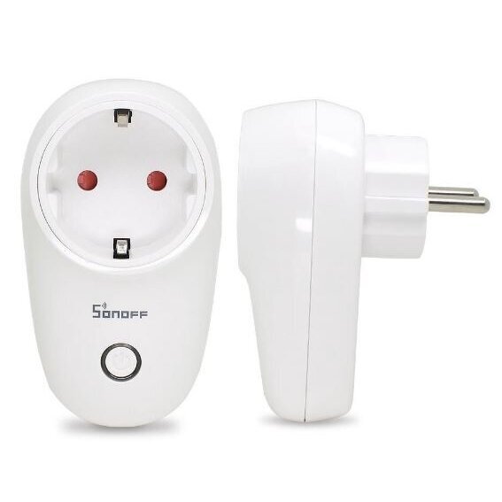 Inteligentne gniazdo Wi-Fi | gniazdo wtykowe | 1xSchuko | 2200W | 10A | 100-240V | z funkcją timera | białe | SONOFF | S26