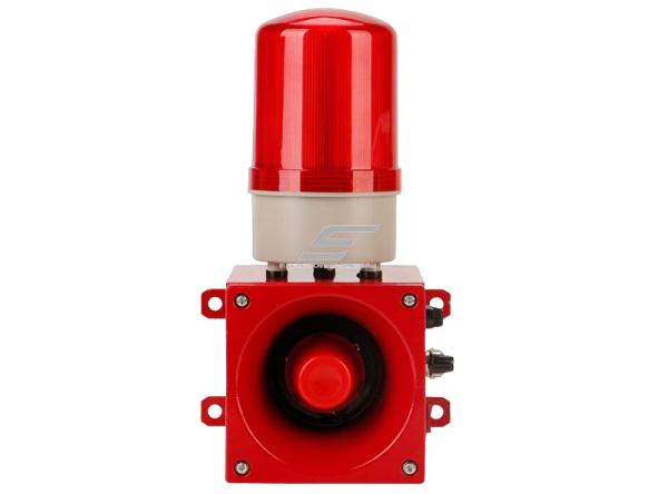 Pramoninis garsinis | šviesinis perspėjimo signalas | 30W | 230VAC | 130dB | IP65 1