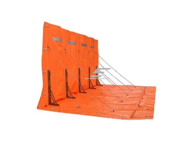 Apsauginė vandens užtvara | barjeras nuo potvynio | 2000x1500x1200mm | PVC | oranžinė