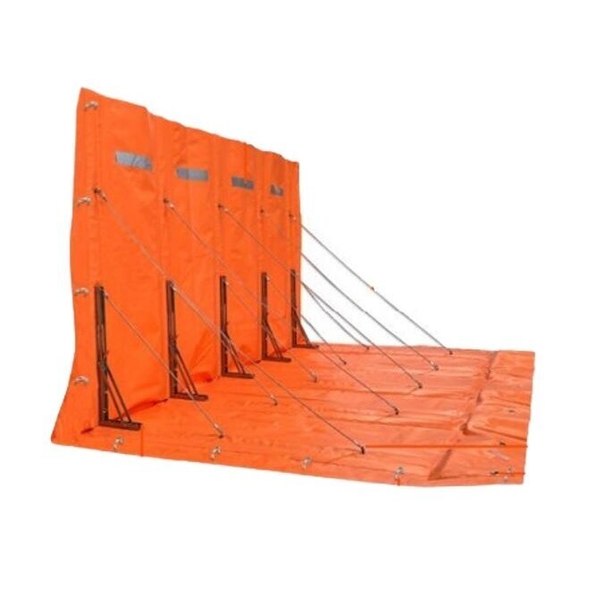 Aizsargbarjera ūdenim | plūdu aizsardzības barjera | 2000x1200x900mm | PVC | oranža