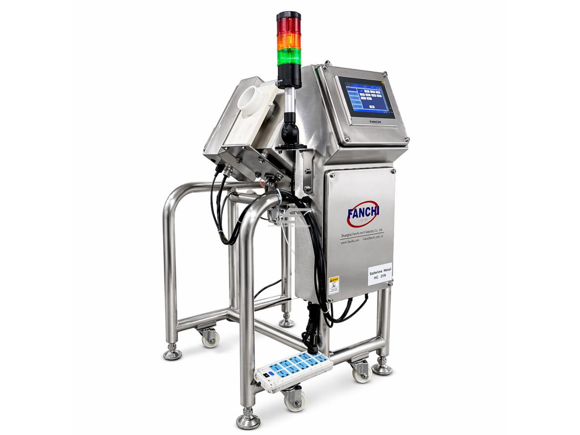 Pramoninis metalo detektorius | birių produktų kontrolei (laisvo kritimo sistemoms) | Fe 0.6 mm | Multi-Frequency | su automatiniu broko atmetimu | IP65 | nerūdijantis plienas Pramoninis metalo detektorius | birių produktų kontrolei (laisvo kritimo sistemoms) | Fe 0.6 mm | Multi-Frequency | su automatiniu broko atmetimu | IP65 | nerūdijantis plienas