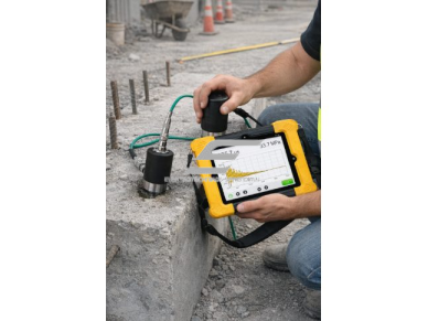 Ultragarsinis betono stiprumo testeris | betono kokybės vertinimui | profesionalus NDT analizatorius | 8" LCD ekranas | IP55 | 16GB 3 Ultragarsinis betono stiprumo testeris | betono kokybės vertinimui | profesionalus NDT analizatorius | 8" LCD ekranas | IP55 | 16GB 3