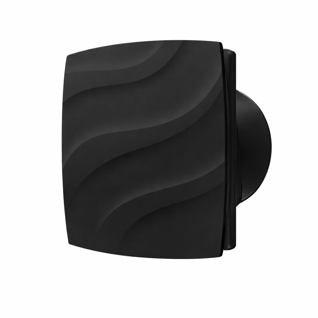 Aksiaalne väljatõmbeventilaator | D120 | 220V | 181x130x69 mm | plast | must värv | IP24