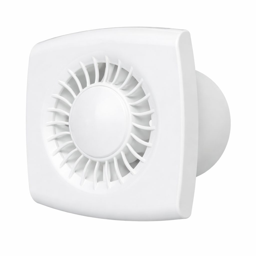 Aksiaalne väljatõmbeventilaator tagasilöögiklapiga ja nöörlülitiga | D100 | 220V | 151x110x70mm | plast | valge värv | IP24 Aksiaalne väljatõmbeventilaator tagasilöögiklapiga ja nöörlülitiga | D100 | 220V | 151x110x70mm | plast | valge värv | IP24