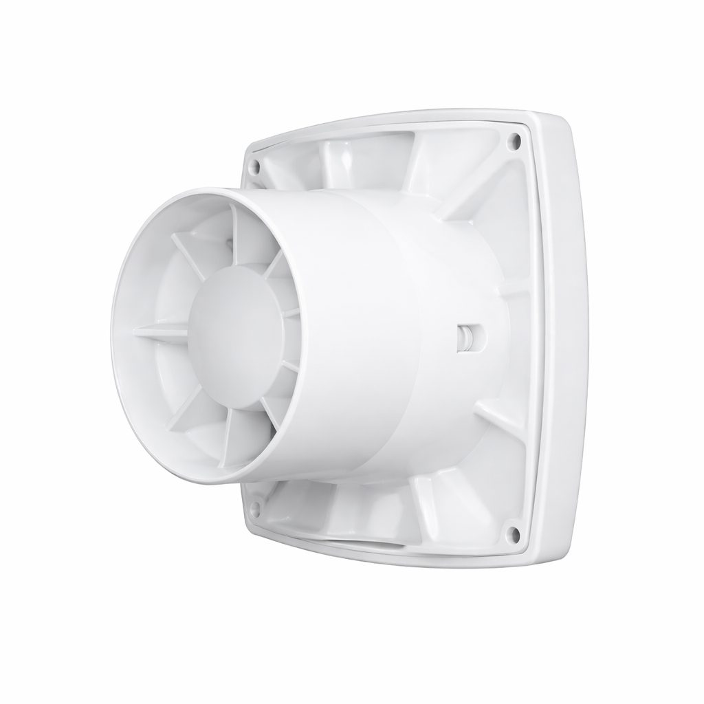 Wentylator osiowy wyciągowy z klapą zwrotną | D120 | 220V | 181x130x69 mm | tworzywo sztuczne | kolor biały | IP24 1