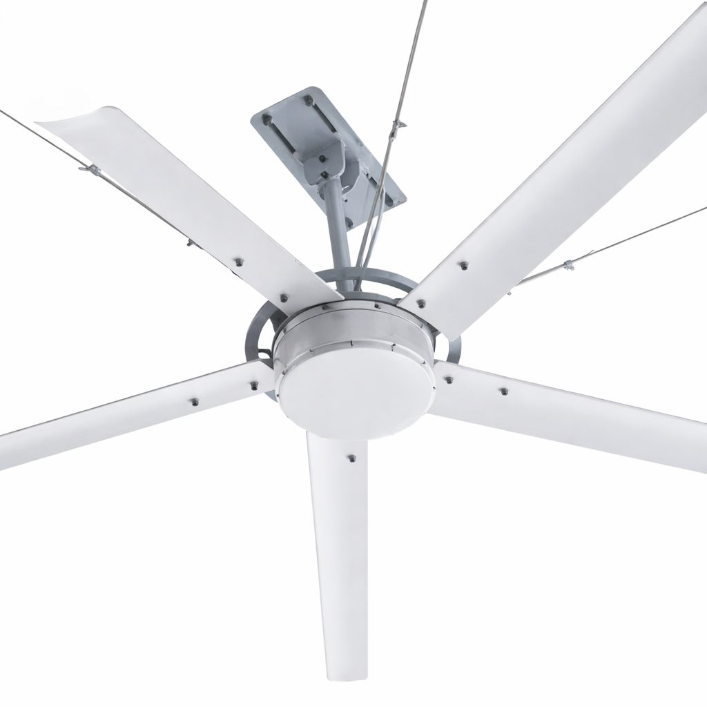 HVLS industrial ceiling fan | Ø2.5 m | PMSM motor | 0.28 kW | 230 V | 5 blades | ES-BM730-8