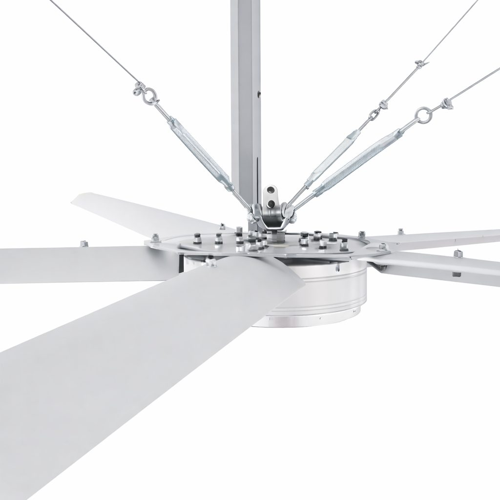HVLS industrial ceiling fan | Ø2.5 m | PMSM motor | 0.28 kW | 230 V | 5 blades | ES-BM730-8 1