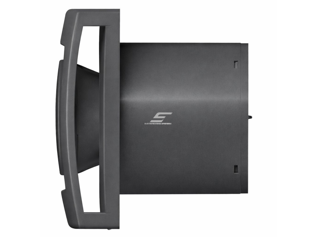 Ašinis ventiliatorius su apšvietimu ir atbuline sklende | D125 | 220V | 170x170x137mm | plastikas | matinės tamsiai pilkos spalvos | IP24 1 Ašinis ventiliatorius su apšvietimu ir atbuline sklende | D125 | 220V | 170x170x137mm | plastikas | matinės tamsiai pilkos spalvos | IP24 1