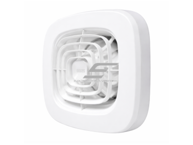 Ašinis ventiliatorius su atbuline sklende | D125 | 220V | 175x175x93mm | plastikas | baltos spalvos | IP24 Ašinis ventiliatorius su atbuline sklende | D125 | 220V | 175x175x93mm | plastikas | baltos spalvos | IP24