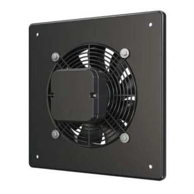 Axial wall fan | supply and exhaust airflow | D350 | 135 W | 2600 m³/h | 230 V | 485x485 mm | with flange | metal | black Axial wall fan | supply and exhaust airflow | D350 | 135 W | 2600 m³/h | 230 V | 485x485 mm | with flange | metal | black
