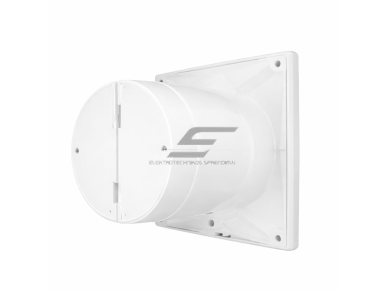 Ašinis ištraukiamasis ventiliatorius su atbuline sklende | D125 | 220V | 179x151x82mm | plastikas | baltos spalvos | IP45 1 Ašinis ištraukiamasis ventiliatorius su atbuline sklende | D125 | 220V | 179x151x82mm | plastikas | baltos spalvos | IP45 1