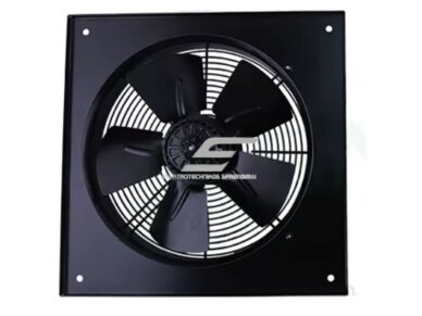 Ašinis sieninis ventiliatorius | paduodamo ir ištraukiamo oro srauto | D200 | 55 W | 745 m³/h | 230 V | metalas | juodas | YWF-2E-200 Ašinis sieninis ventiliatorius | paduodamo ir ištraukiamo oro srauto | D200 | 55 W | 745 m³/h | 230 V | metalas | juodas | YWF-2E-200